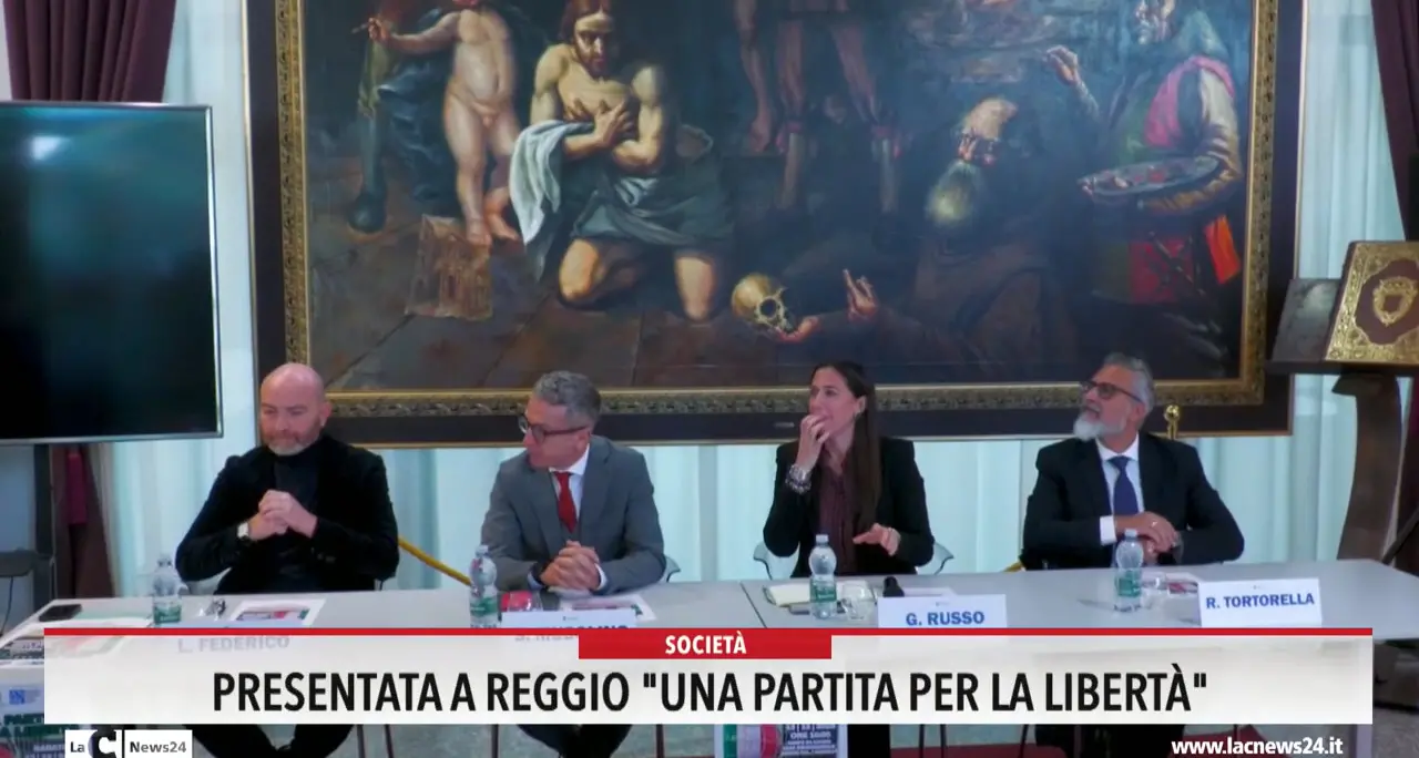 Presentata a Reggio \"Una partita per la libertà\"