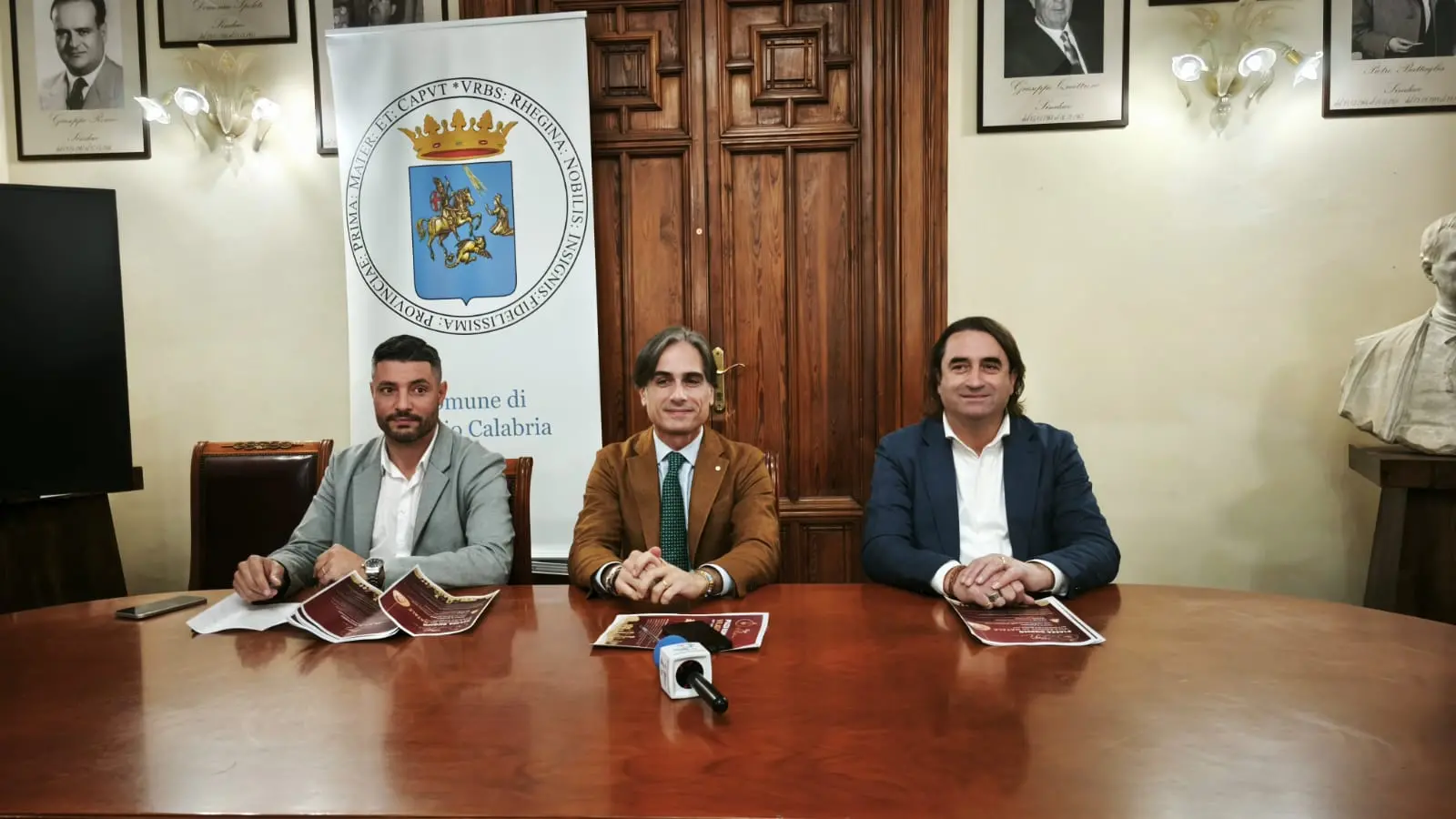 Da sinistra, Carmelo Romeo, Giuseppe Falcomat\\u00E0 e Giovanni Latella