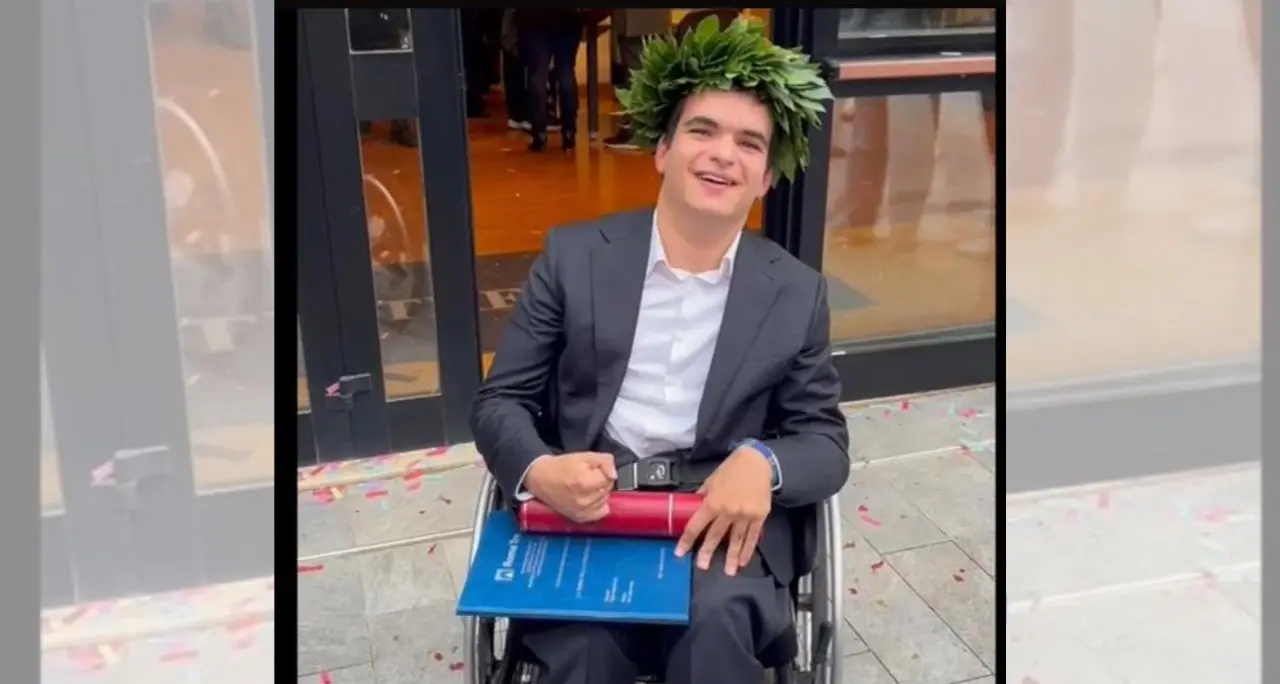 Da Cutro a Roma, la forza di Matteo e la laurea in Filosofia: un traguardo oltre la disabilità\n