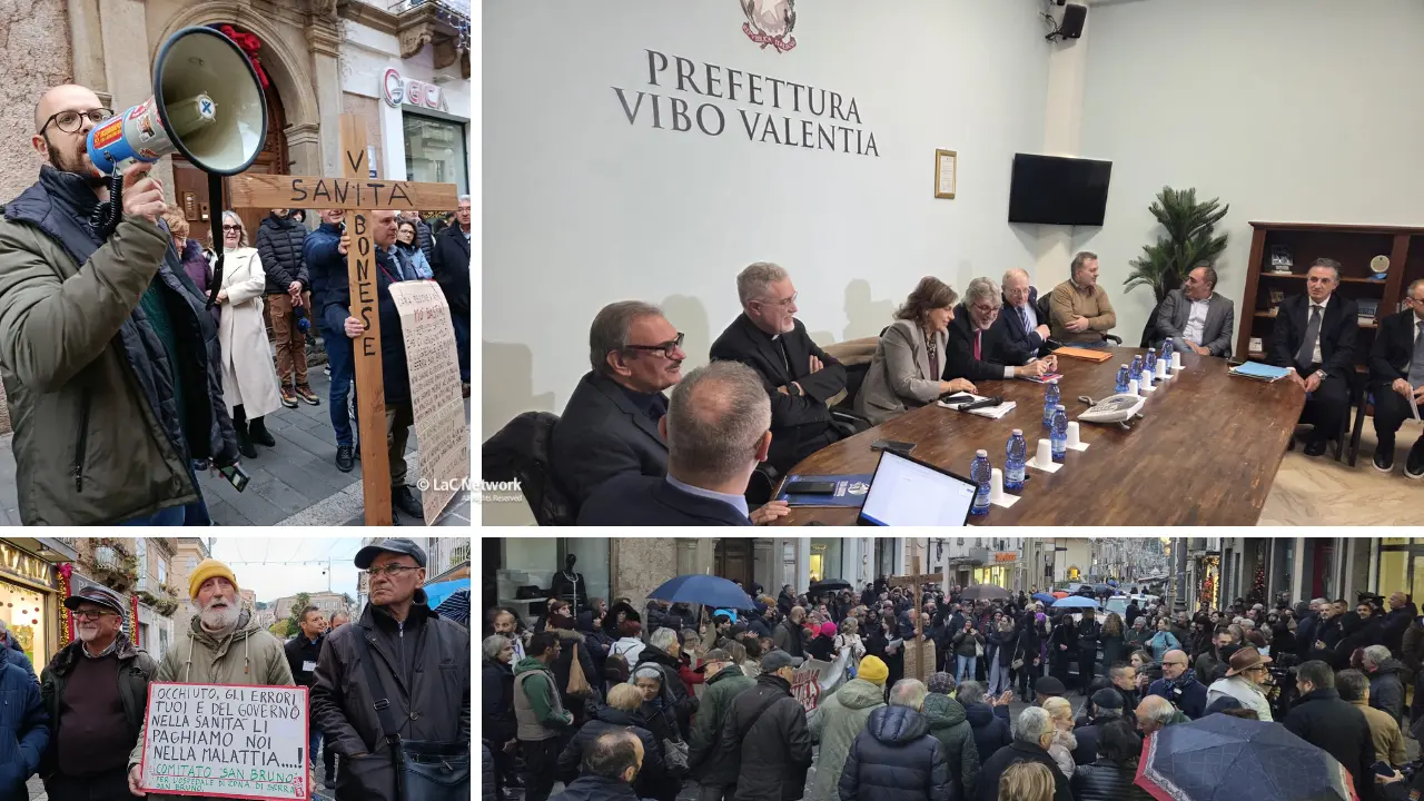 Nel giorno della sanità vibonese Occhiuto non c’è: il governatore diserta la riunione in Prefettura e fuori sale la protesta\n