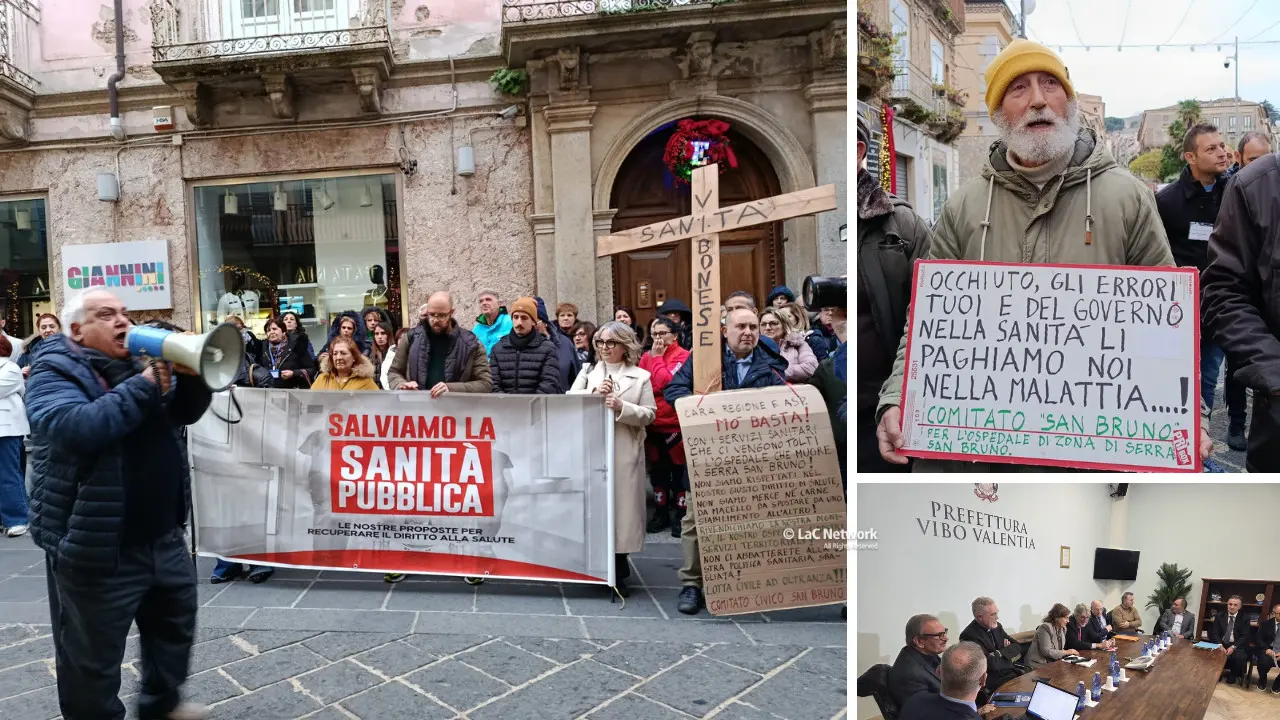 Vibo, Occhiuto diserta il vertice in Prefettura sulla crisi della sanità e fuori sale la protesta