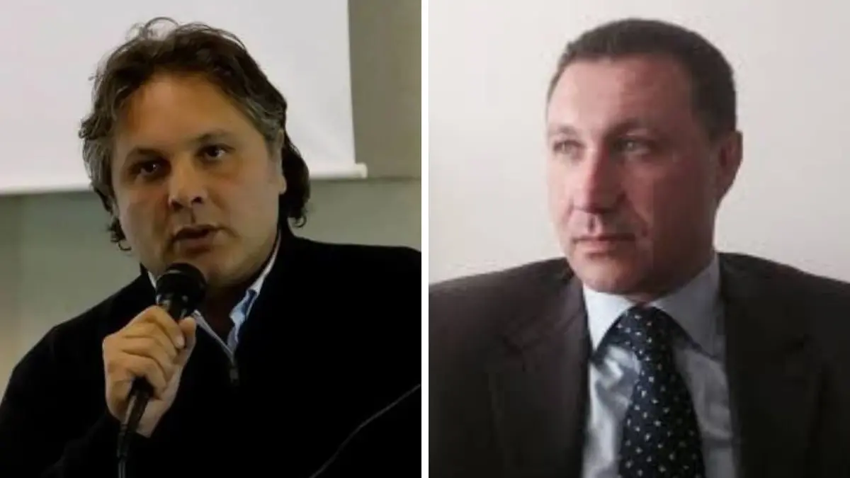 Nella foto Ferdinando Aiello e il penalista Enzo Belvedere