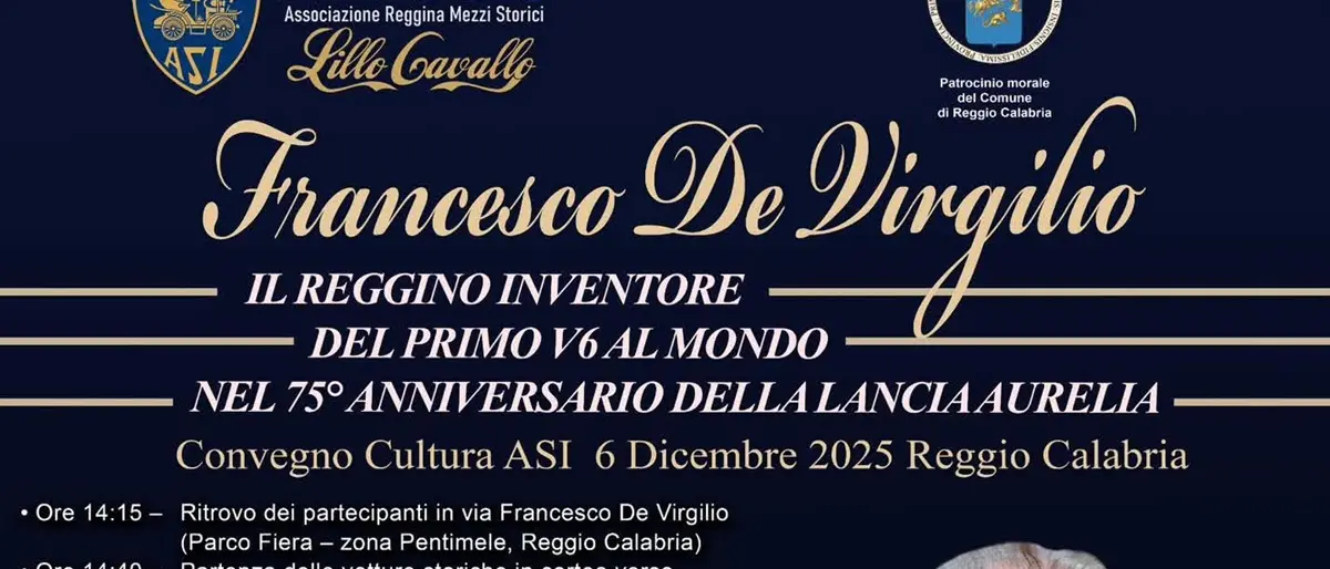 Auto storiche, a Reggio il convegno nazionale e\u00A0l’omaggio al reggino Francesco De Virgilio\n