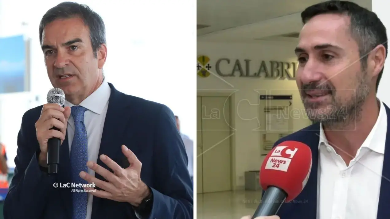 Il governatore Occhiuto e il consigliere regionale Alecci