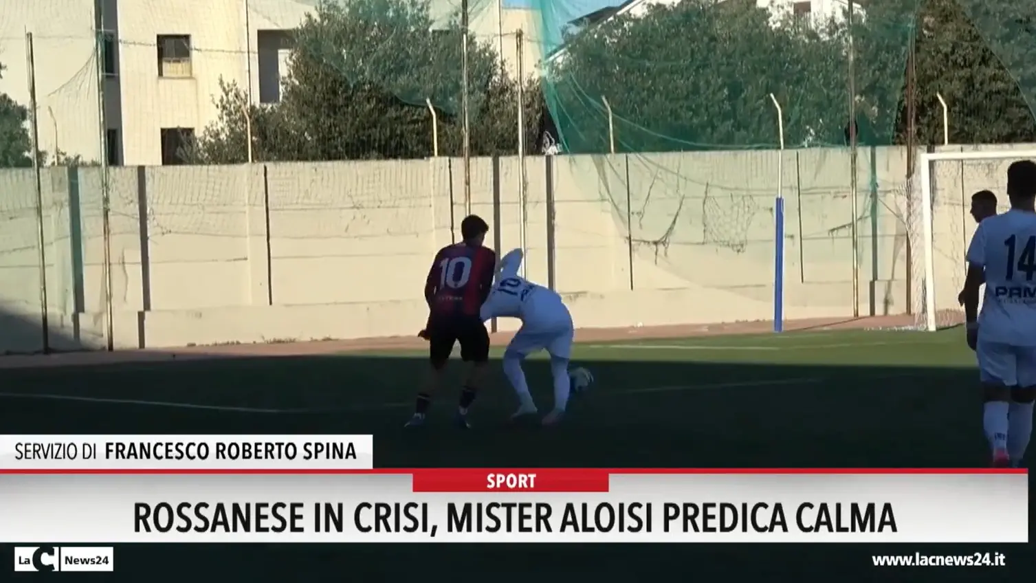 Rossanese in crisi, mister Aloisi predica calma