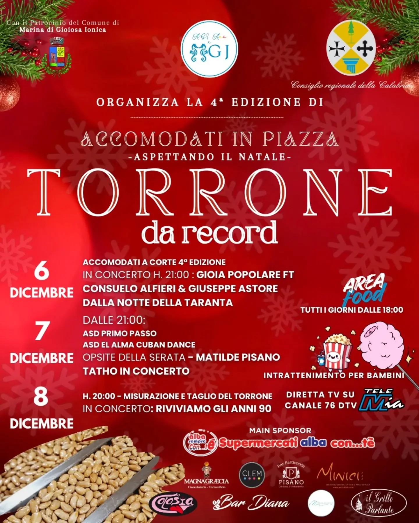 A Marina di Gioiosa Jonica tre giorni di festa con “Accomodati in piazza - Aspettando il Natale”\n