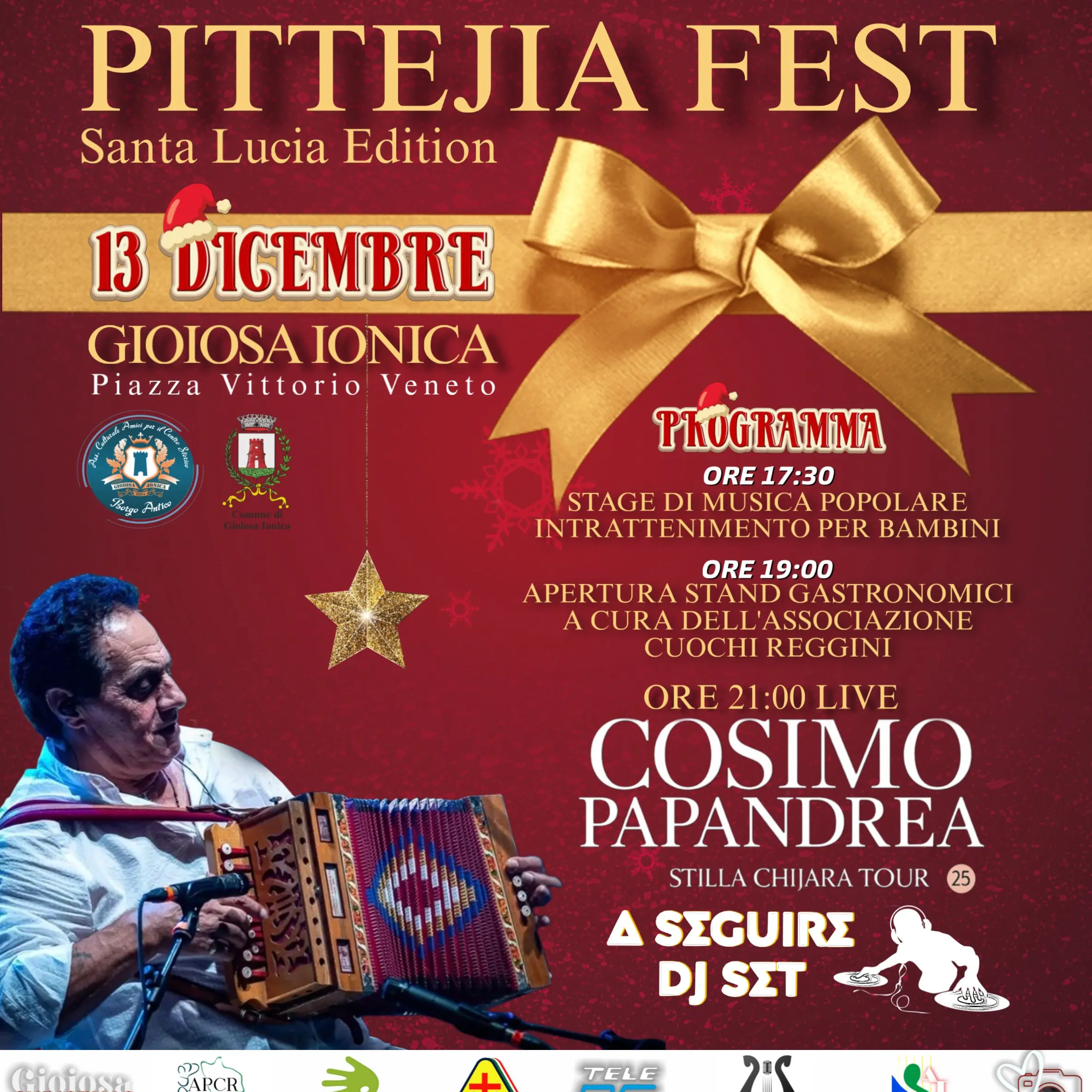 Pittejia Fest – Santa Lucia Edition: a Gioiosa Ionica il Natale si accende di tradizione e musica\n