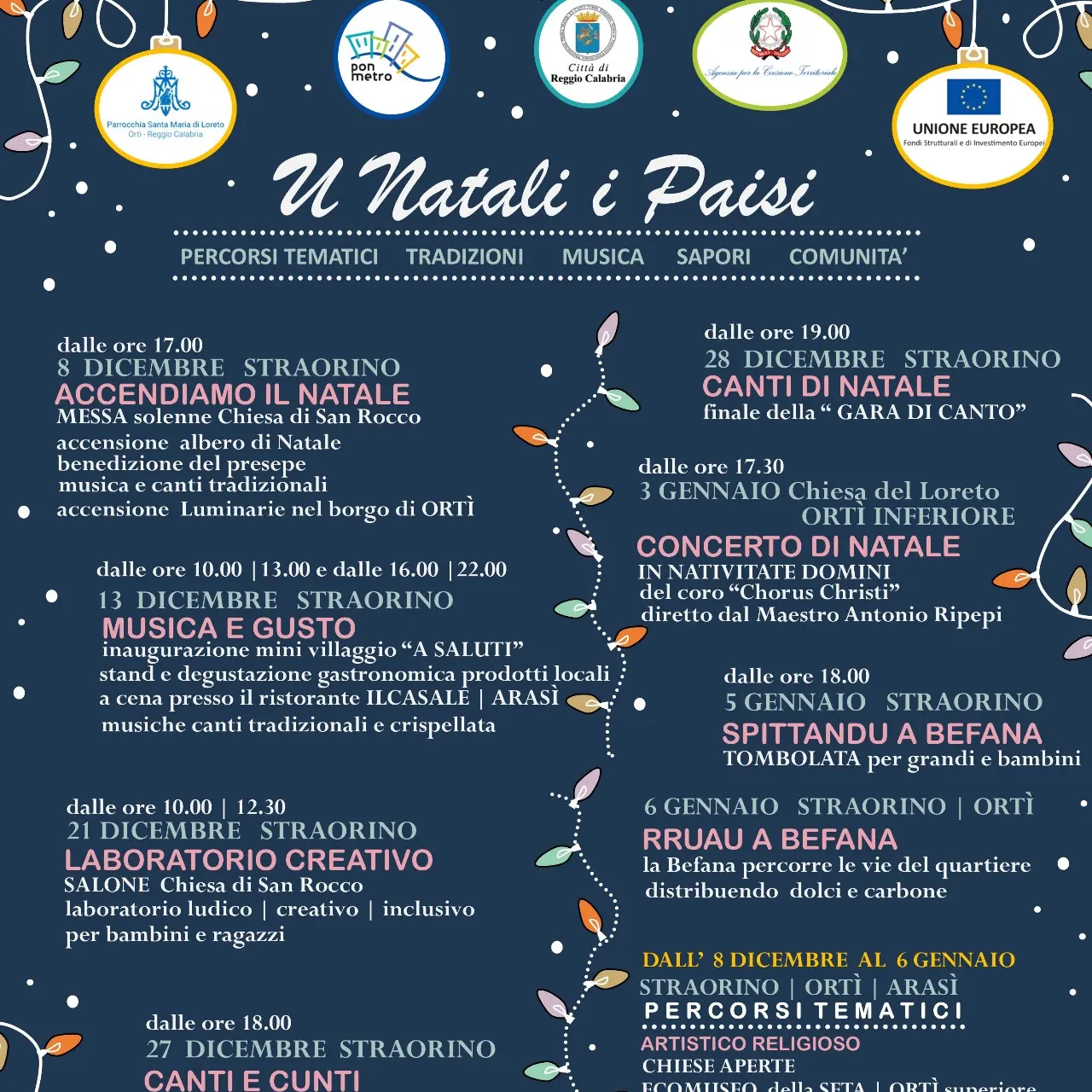 A Ortì tutto pronto per la manifestazione “U Natali i Paisi”\n