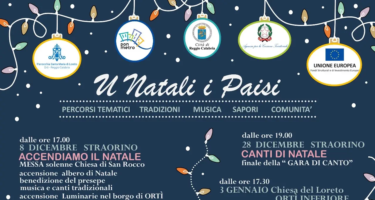 A Ortì tutto pronto per la manifestazione “U Natali i Paisi”\n