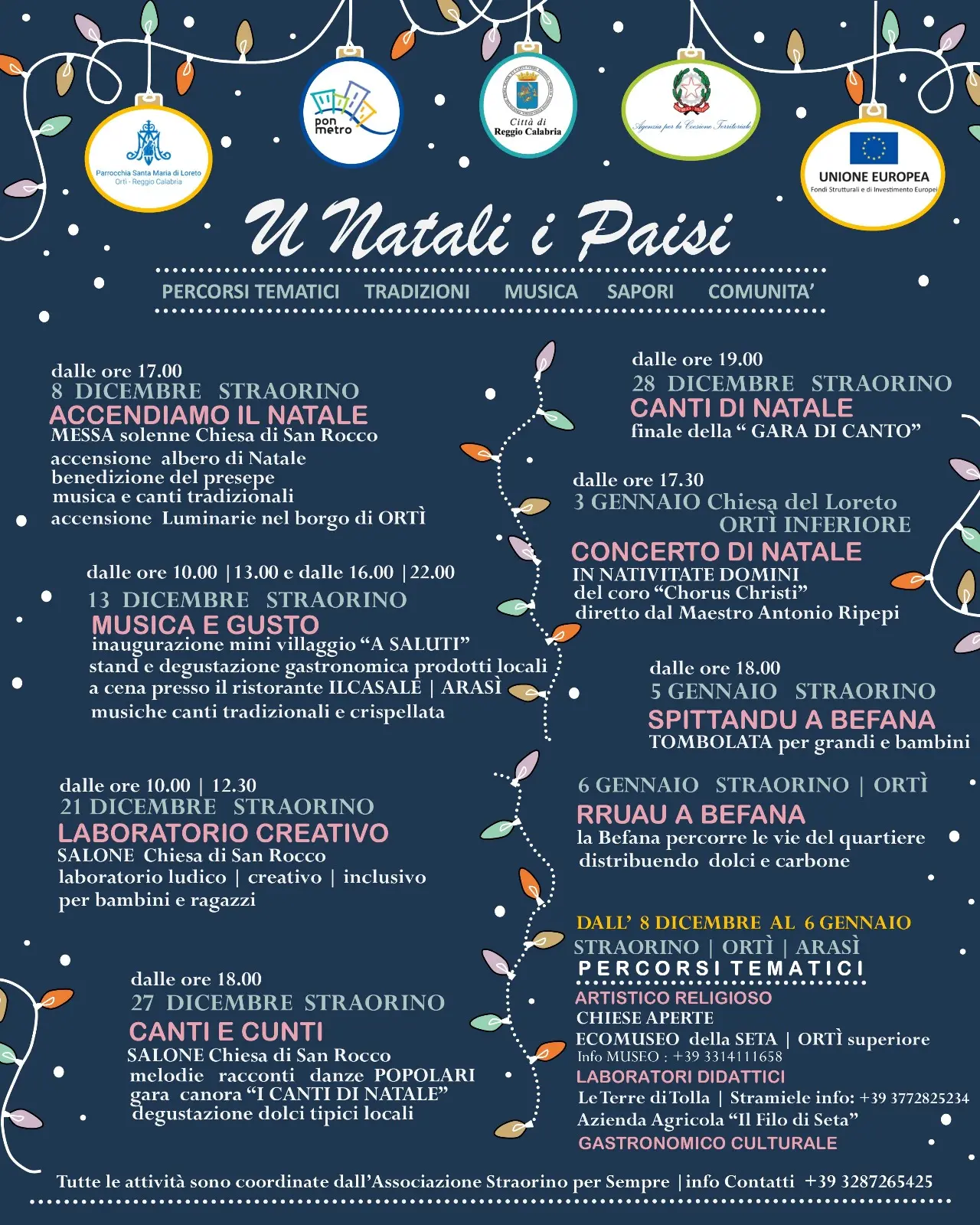 A Ortì tutto pronto per la manifestazione “U Natali i Paisi”\n