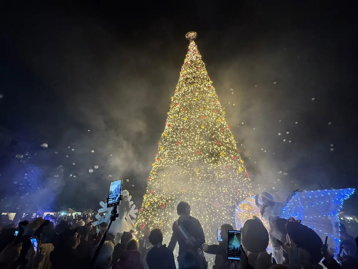 Luci su “Reggio Città Natale”, in piazza Duomo l’accensione dell’Albero\n