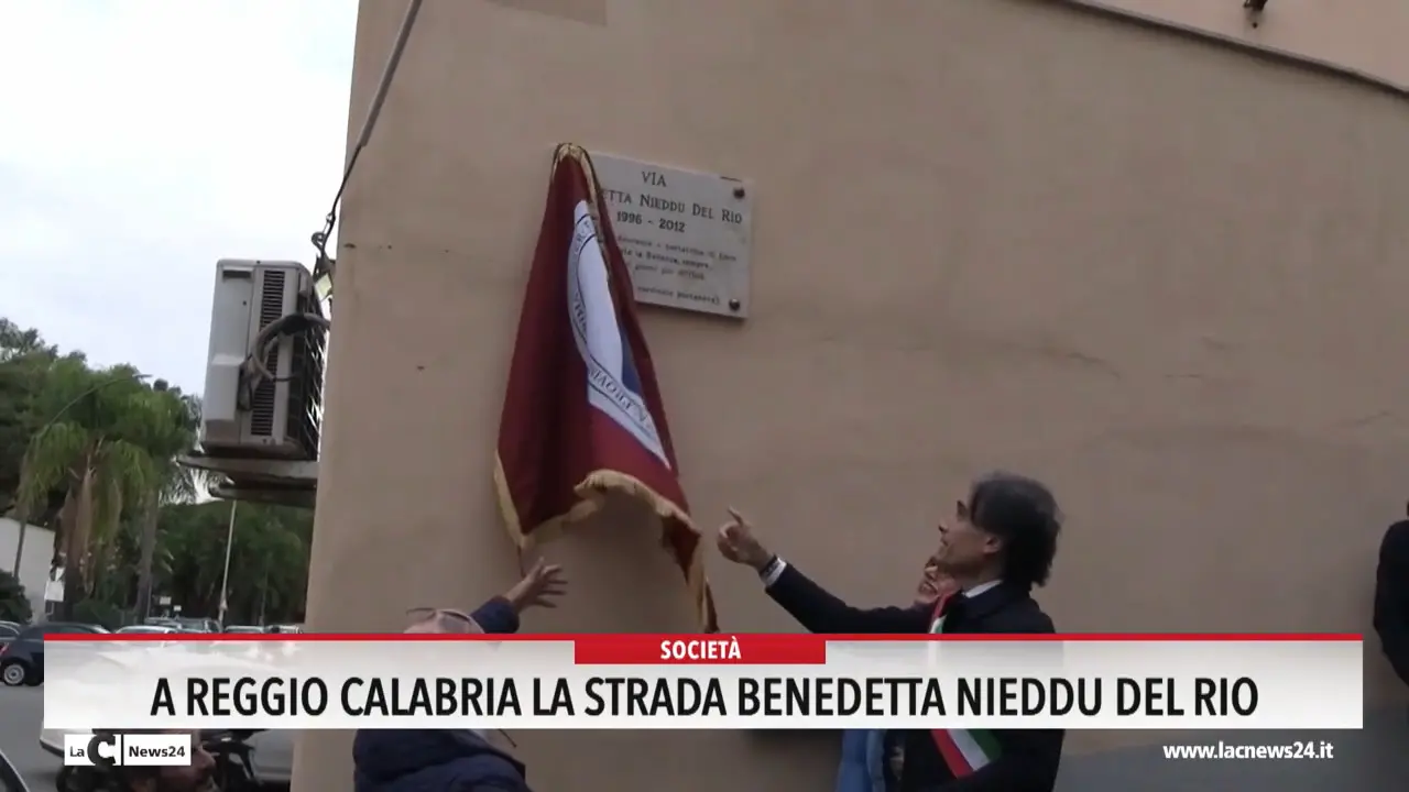 A Reggio Calabria la strada Benedetta Nieddu Del Rio