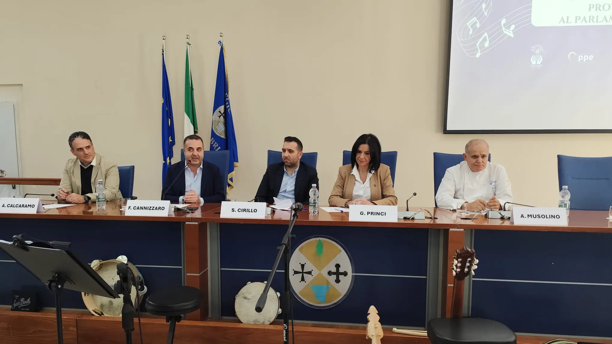 Da sinistra, Calcaramo, Cannizzaro, Cirillo, Princi, Musolino