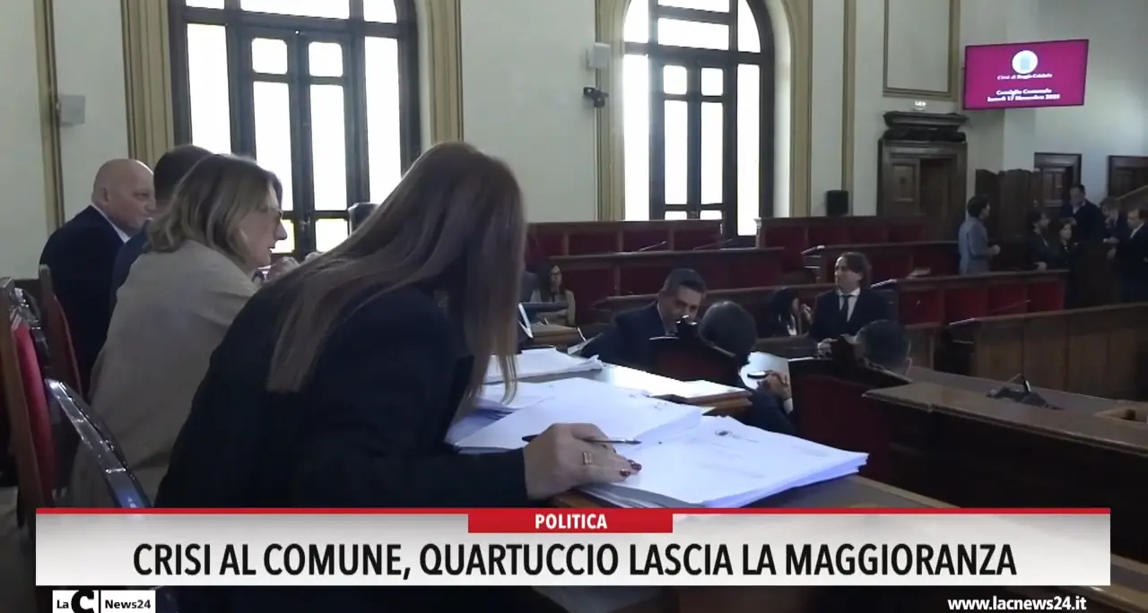 Crisi al Comune, Quartuccio lascia la maggioranza