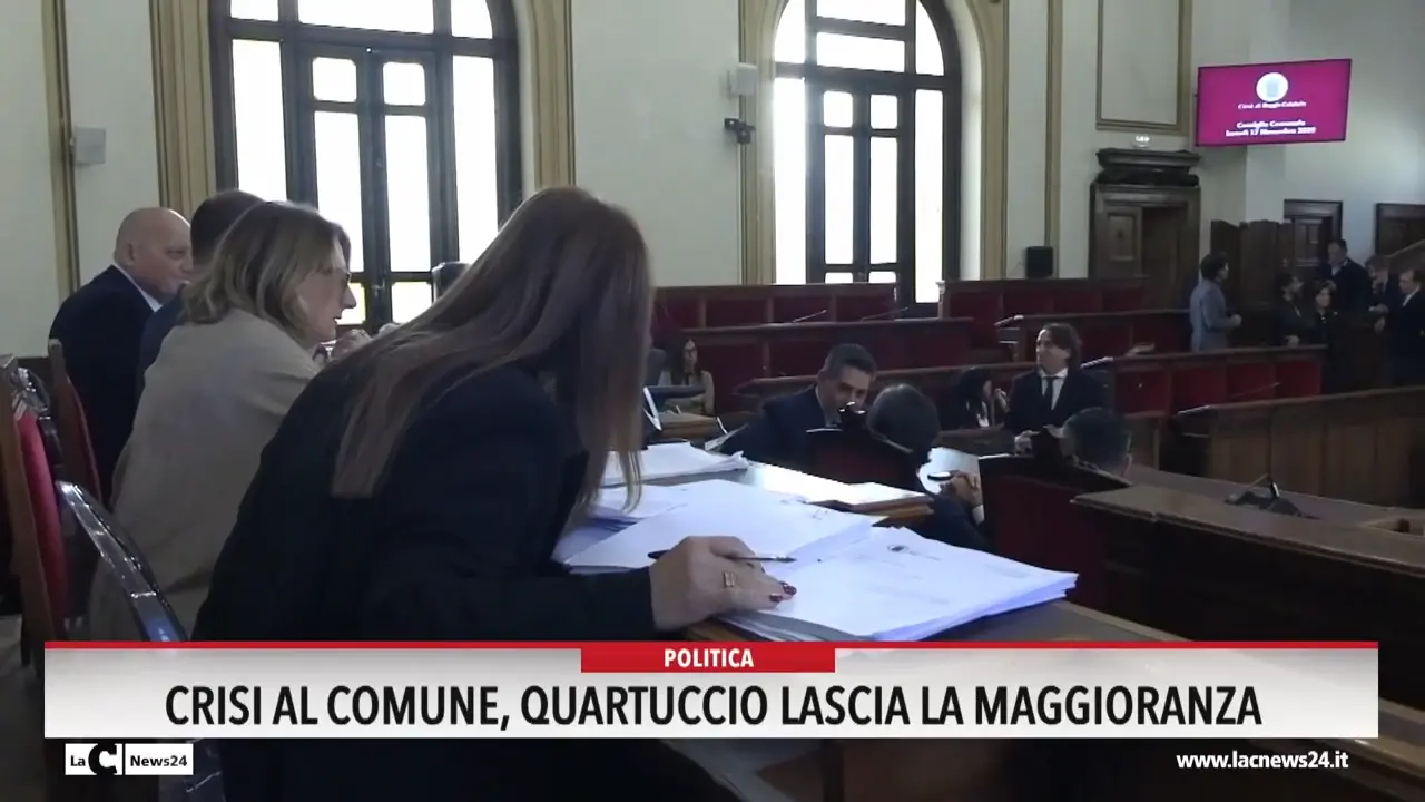 Crisi al Comune, Quartuccio lascia la maggioranza