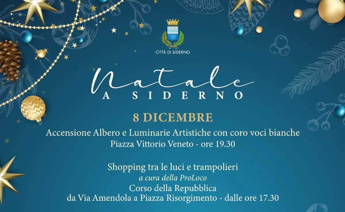 L’Albero e le luminarie: il Natale arriva a\u00A0Siderno