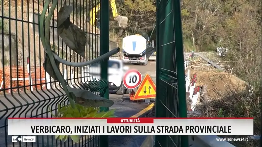 Verbicaro, iniziati i lavori sulla strada provinciale