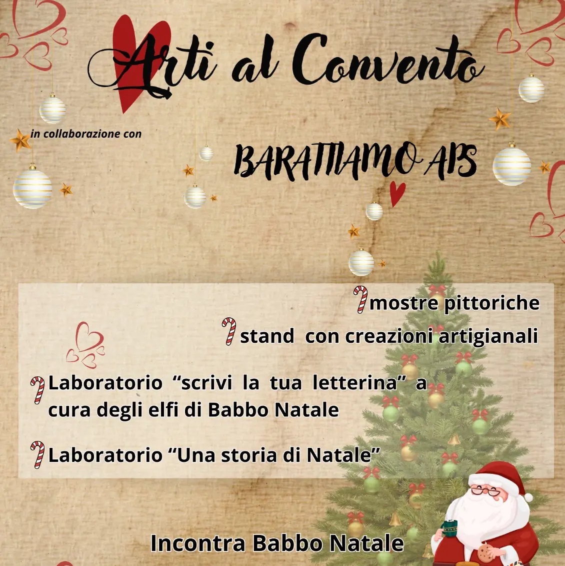 “Arti al Convento”, un giorno di arte, laboratori e magia natalizia nel cuore di San Giorgio Morgeto\n