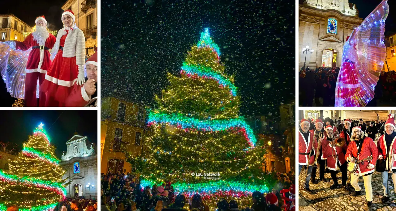 Serra illumina il Natale con la cerimonia dell’accensione dell’Albero in piazza – FOTO e VIDEO\n