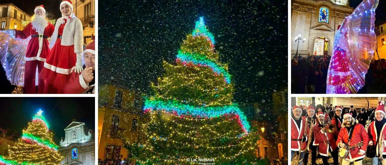 Serra illumina il Natale con la cerimonia dell’accensione dell’Albero in piazza – FOTO e VIDEO\n