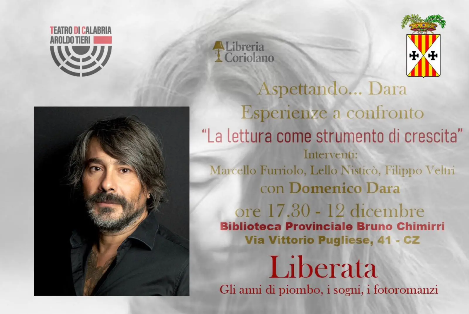 Cultura: Catanzaro accoglie Domenico Dara per il lancio della nuova Libreria Coriolano\n