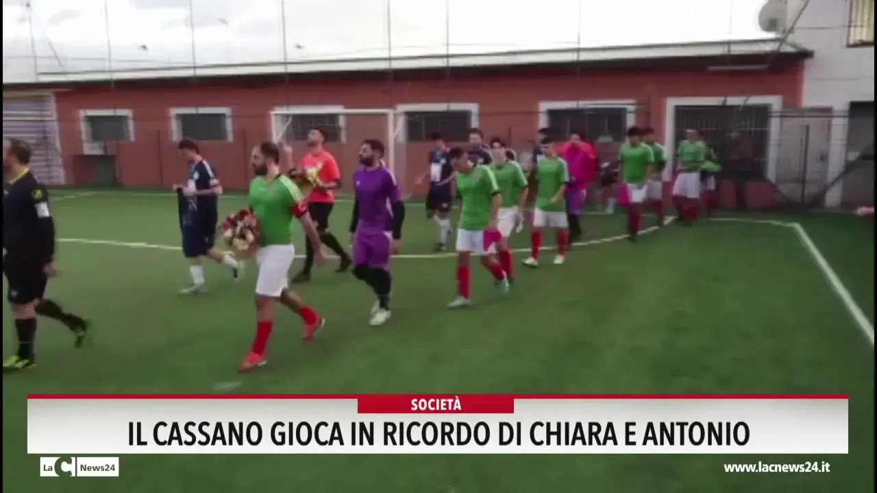Il Cassano gioca in ricordo di Chiara e Antonio