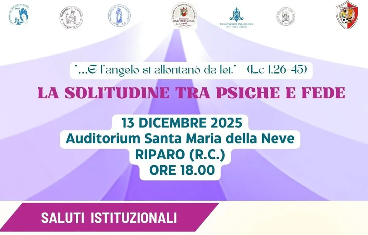 “La solitudine tra psiche e fede”, l’incontro presso l’auditorium Santa Maria della Neve\n