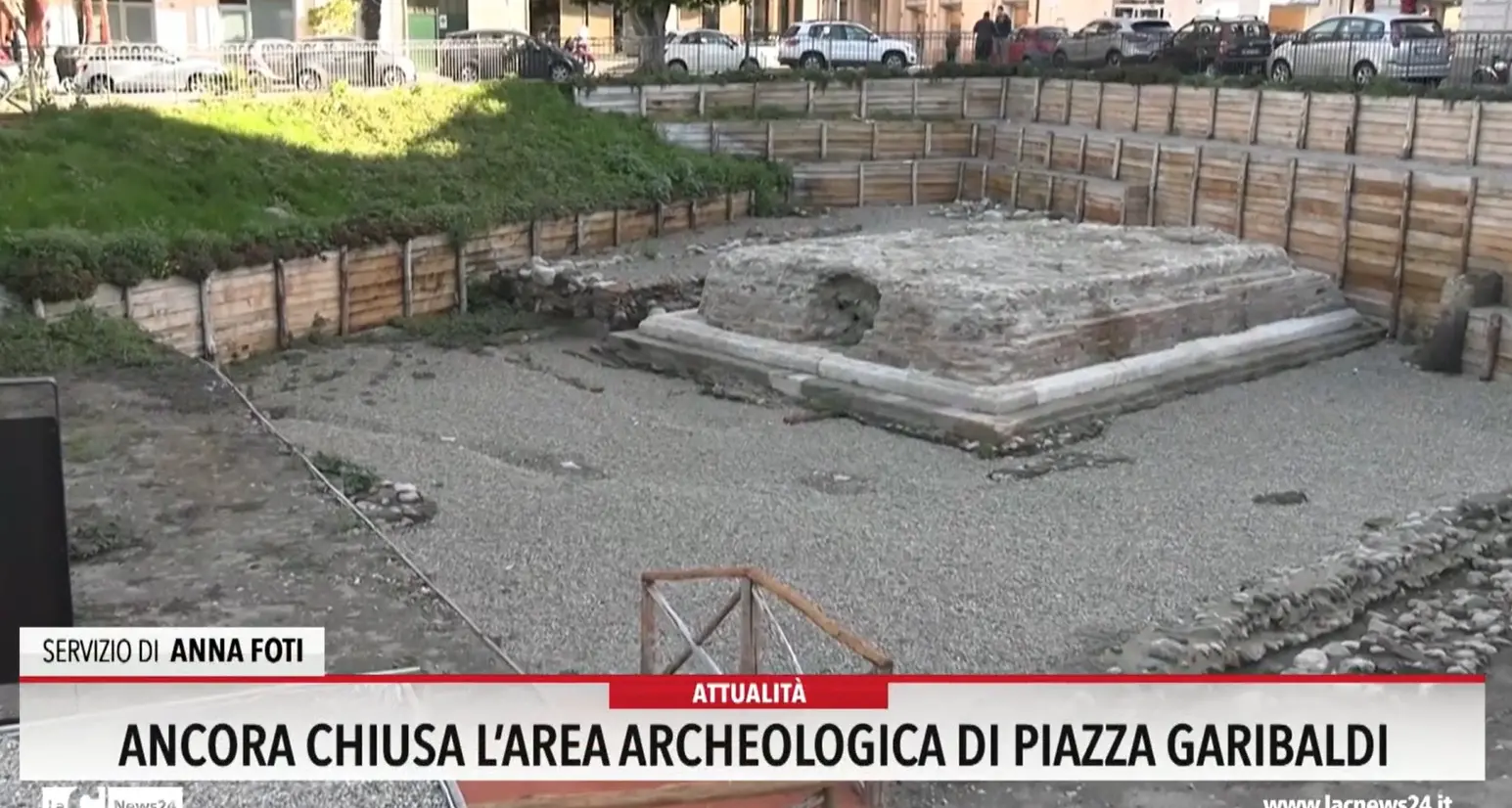Reggio, ancora chiusa l'area archeologica di piazza Garibaldi
