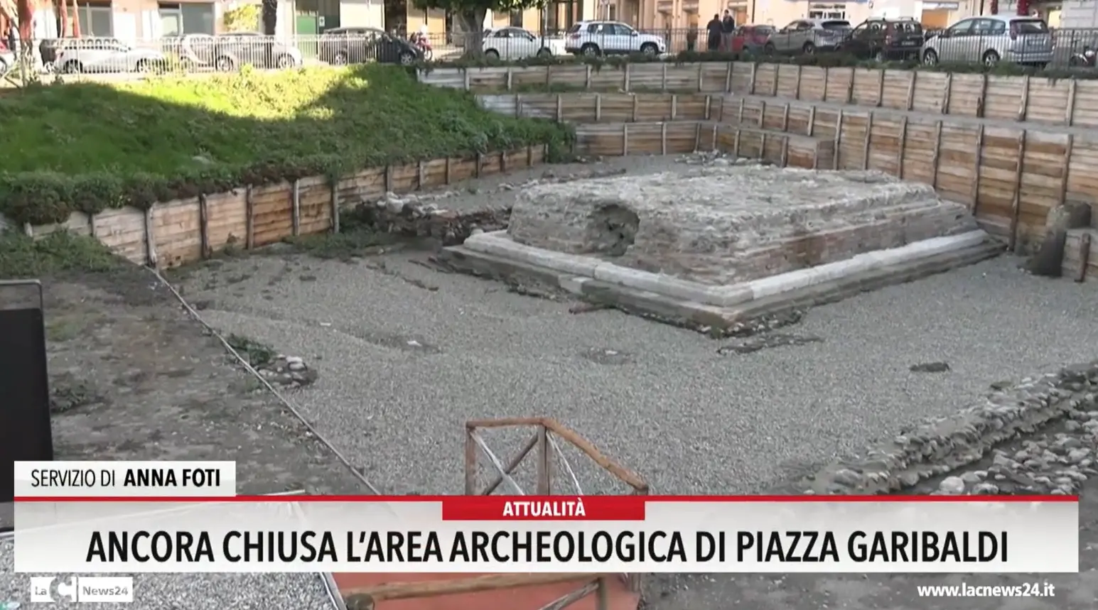 Reggio, ancora chiusa l'area archeologica di piazza Garibaldi
