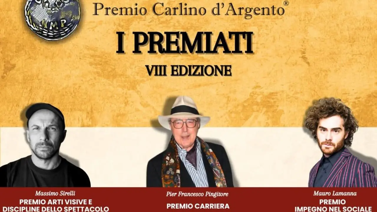Premio Carlino d’Argento, a Catanzaro saranno premiate sei eccellenze calabresi: insignita la carriera di Pierfrancesco Pingitore\n