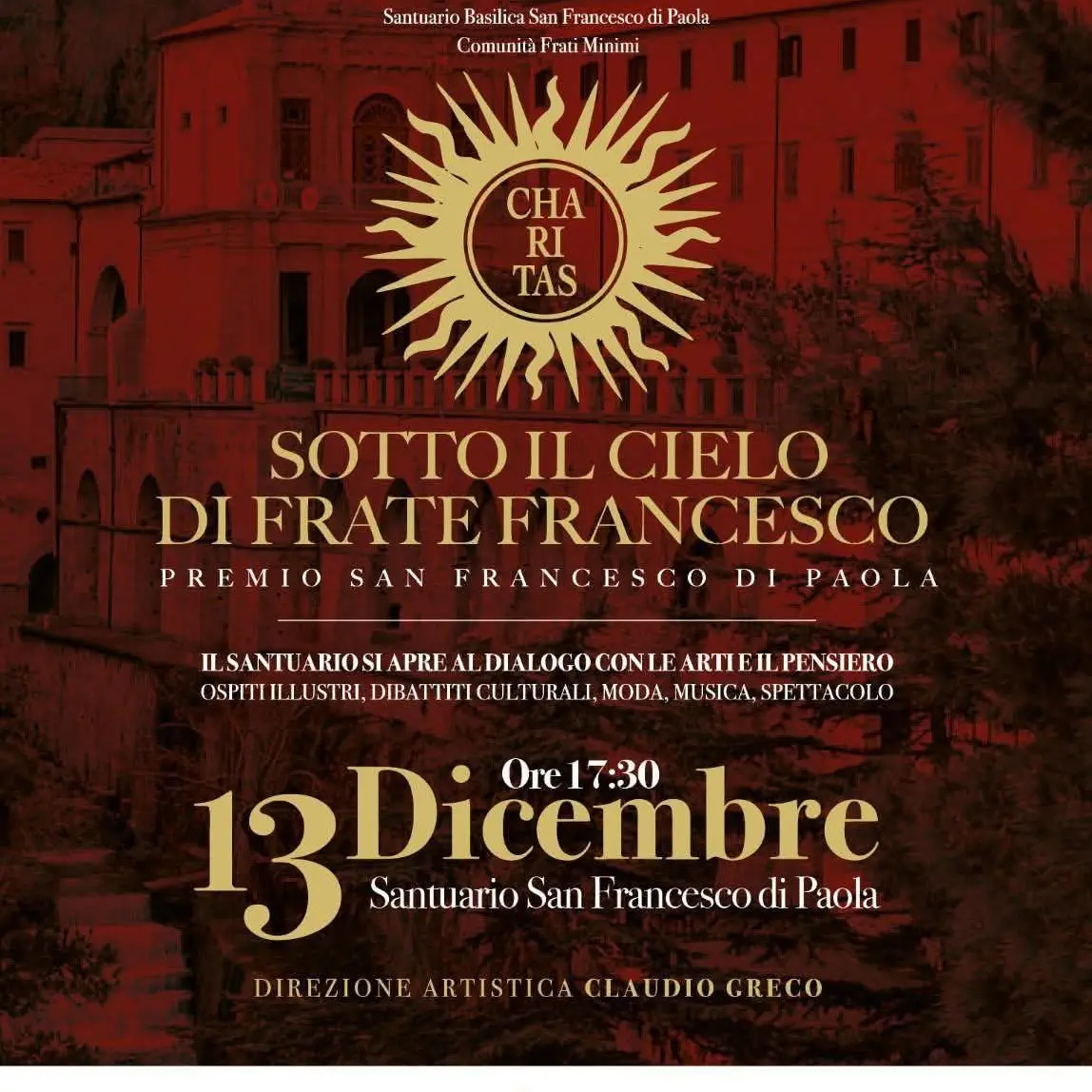 Paola, prima edizione del Premio San Francesco: ecco il programma completo\n