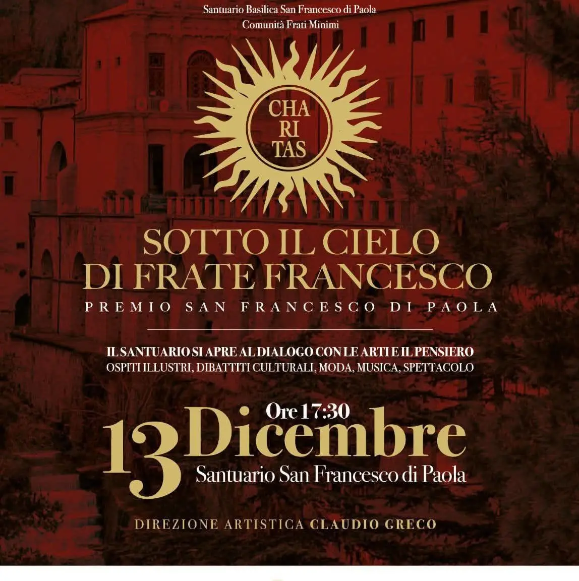 Paola, prima edizione del Premio San Francesco: ecco il programma completo\n