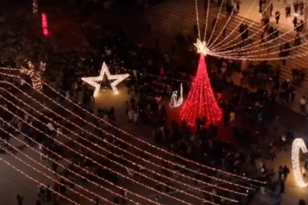 Nocera Terinese, le Luminarie dei “Ragazzi dell’Ammore”\u00A0fanno risplendere\u00A0il Natale: successo di pubblico per la prima accensione\u00A0\n