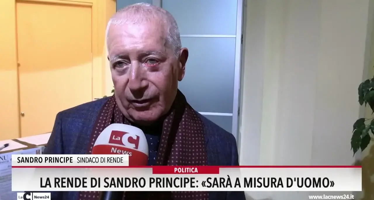 La Rende di Sandro Principe: «Sarà a misura d'uomo»