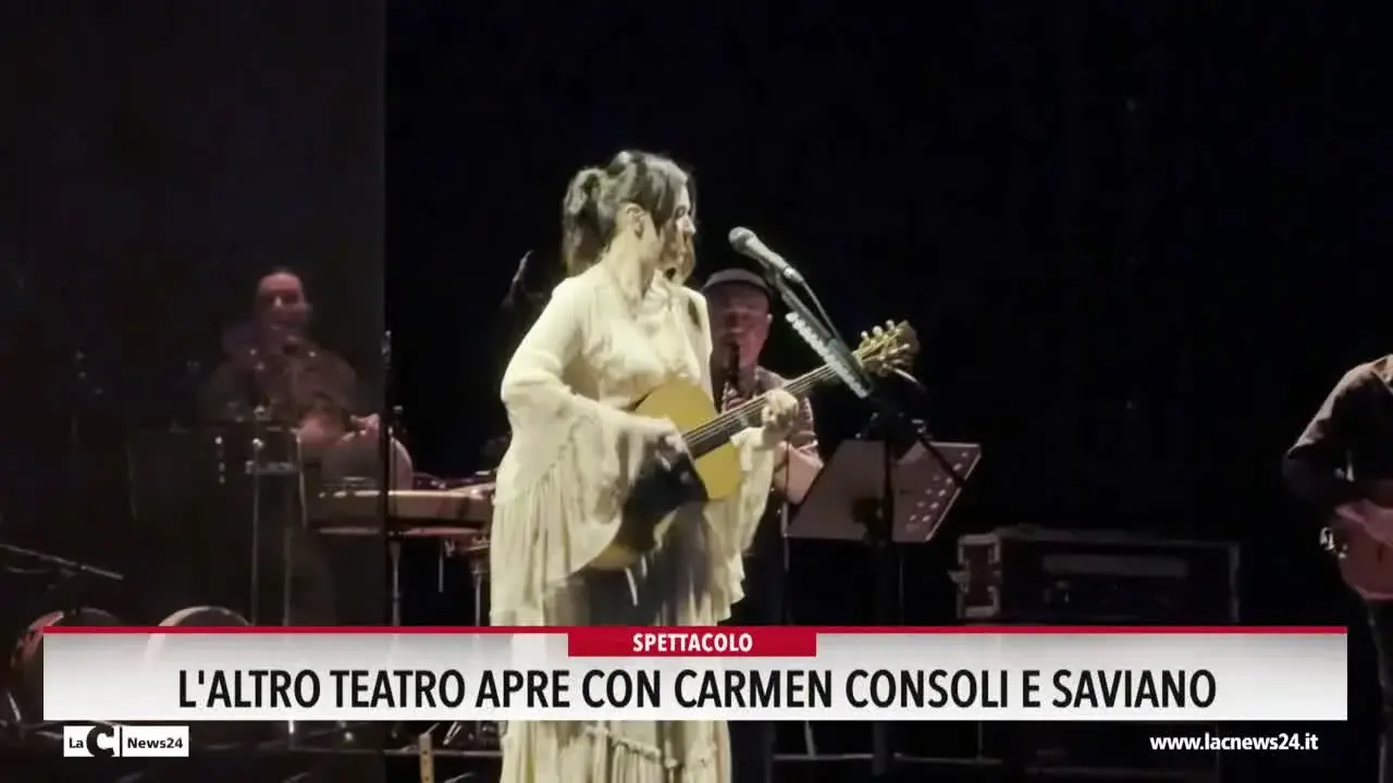 L'Altro Teatro apre con Carmen Consoli e Saviano