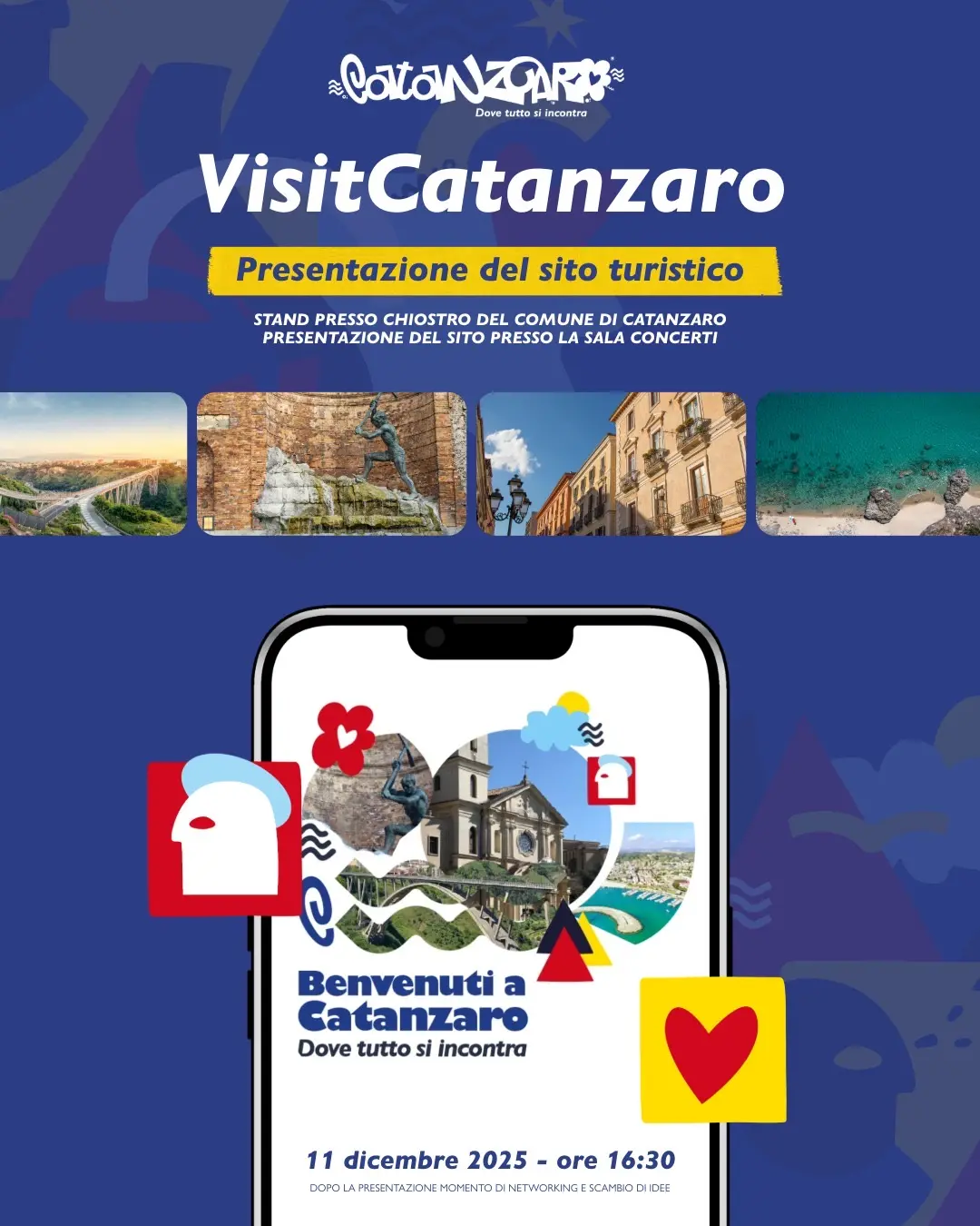 Turismo, identità e sviluppo: domani la presentazione della destinazione “Catanzaro – Dove tutto si incontra”\u00A0\n