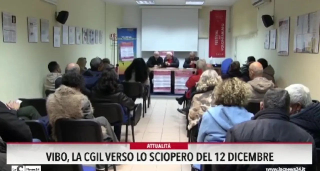 Vibo, la Cgil verso lo sciopero del 12 dicembre