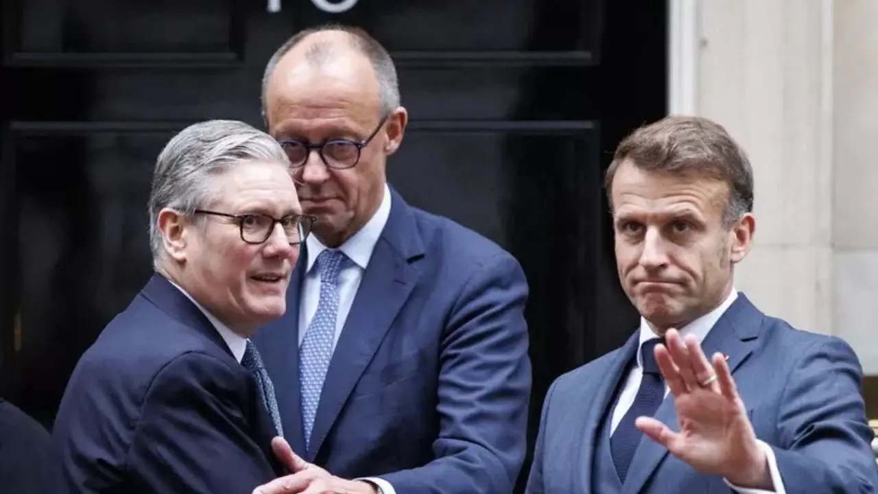 Macron, Starmer e Merz (Foto Ansa)