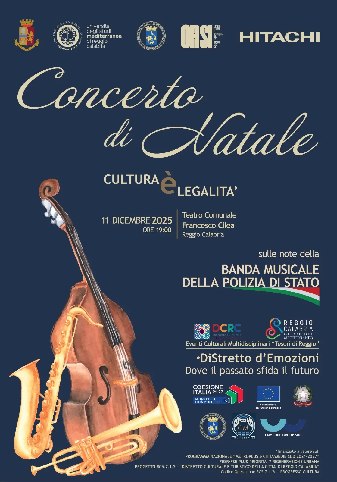 Reggio accoglie il villaggio della Polizia di Stato e il grande concerto al Teatro Cilea. Diretta LaC dalle ore 19\n