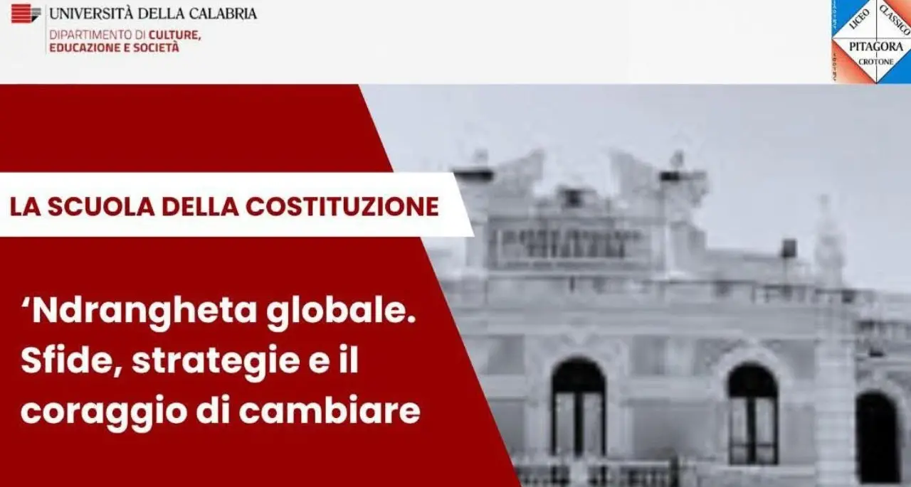 “La scuola della Costituzione”: a Crotone inaugurazione del percorso di studio con il corso di Pedagogia dell’Antimafia dell’UniCal\n