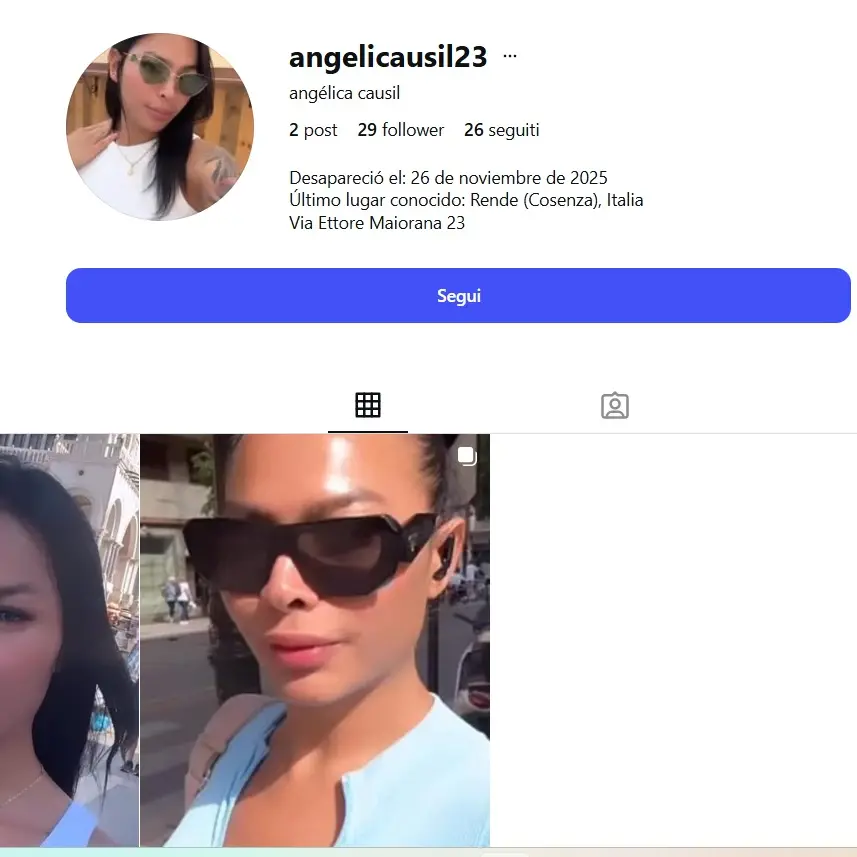 Angelica Causil, il mistero e i diecimila euro spariti: che fine ha fatto l’escort scomparsa a Rende?\n