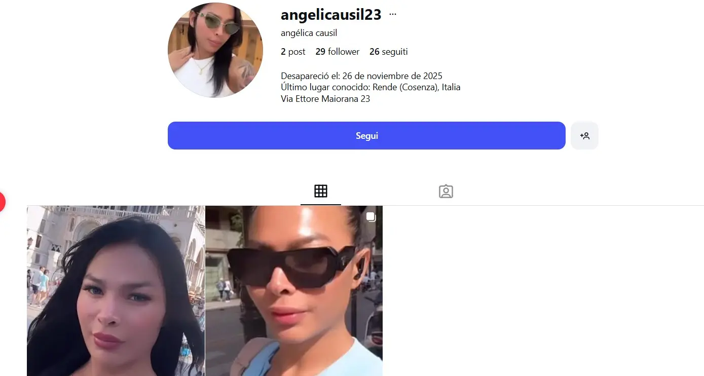 Angelica Causil, il mistero e i diecimila euro spariti: che fine ha fatto l’escort scomparsa a Rende?\n