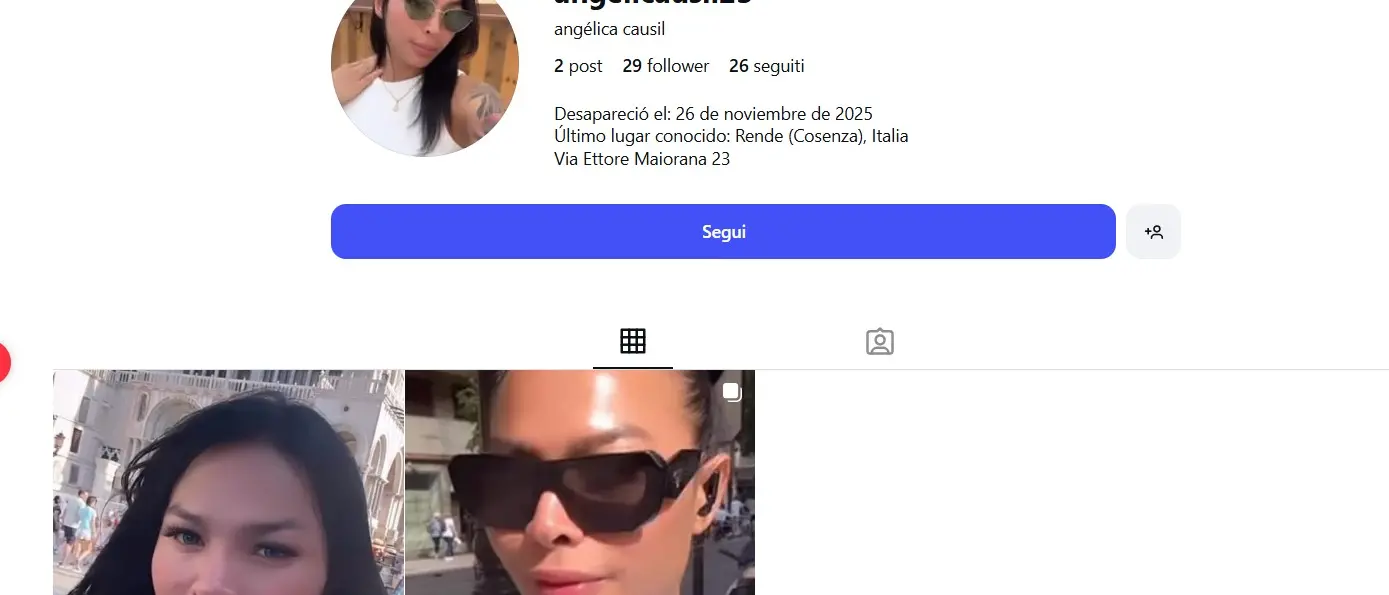 Angelica Causil, il mistero e i diecimila euro spariti: che fine ha fatto l’escort scomparsa a Rende?\n
