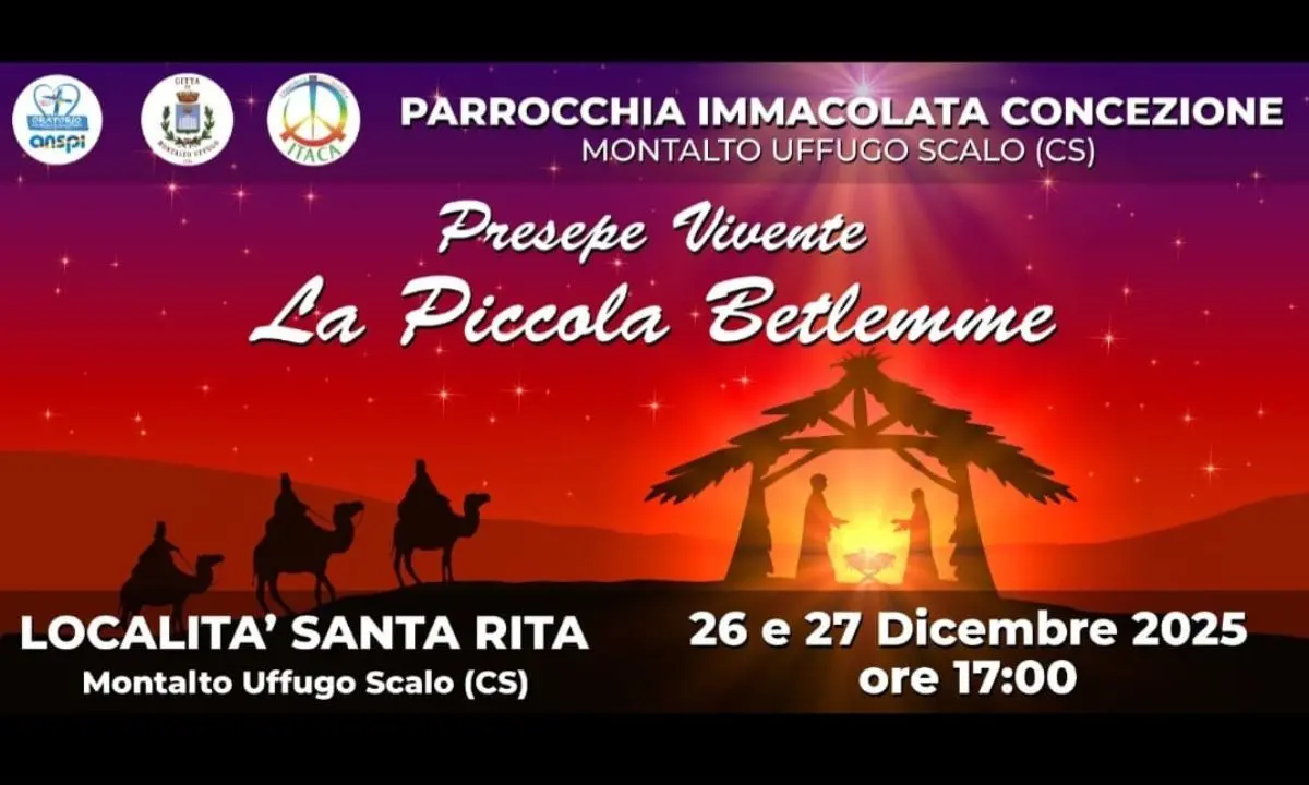 Montalto Uffugo, torna la magia del Presepe Vivente\n