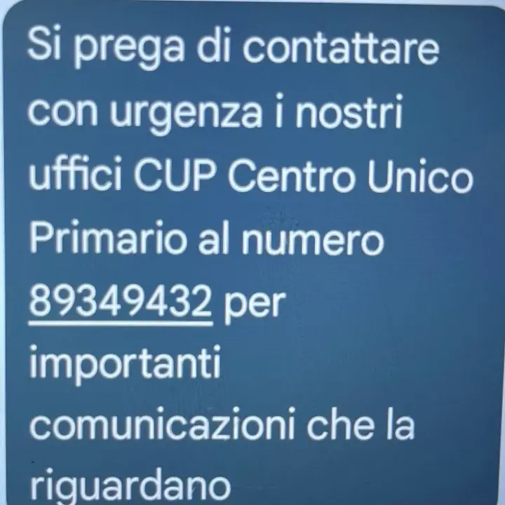 “Contattare con urgenza i nostri Cup”, ma è una truffa. L’Asp di Crotone: «Sono numeri a pagamento, denunciate»\n