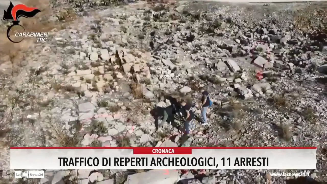 Traffico di reperti archeologici, 11 arresti