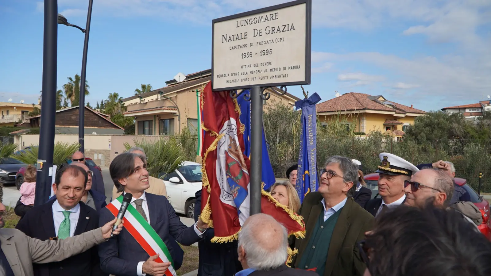 Il Lungomare di Gallico intitolato al Capitano Natale De Grazia