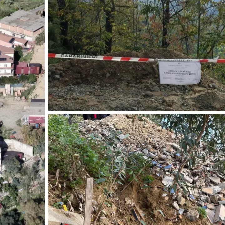 Residui edilizi e\u00A0cemento su un terreno privato senza autorizzazione, denunciate due persone nel Crotonese\n