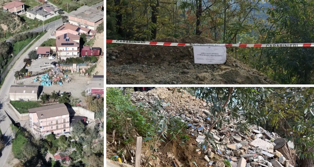 Residui edilizi e\u00A0cemento su un terreno privato senza autorizzazione, denunciate due persone nel Crotonese\n