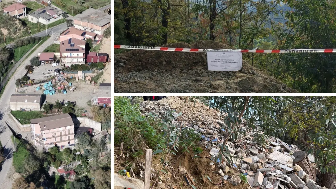 Residui edilizi e\u00A0cemento su un terreno privato senza autorizzazione, denunciate due persone nel Crotonese\n